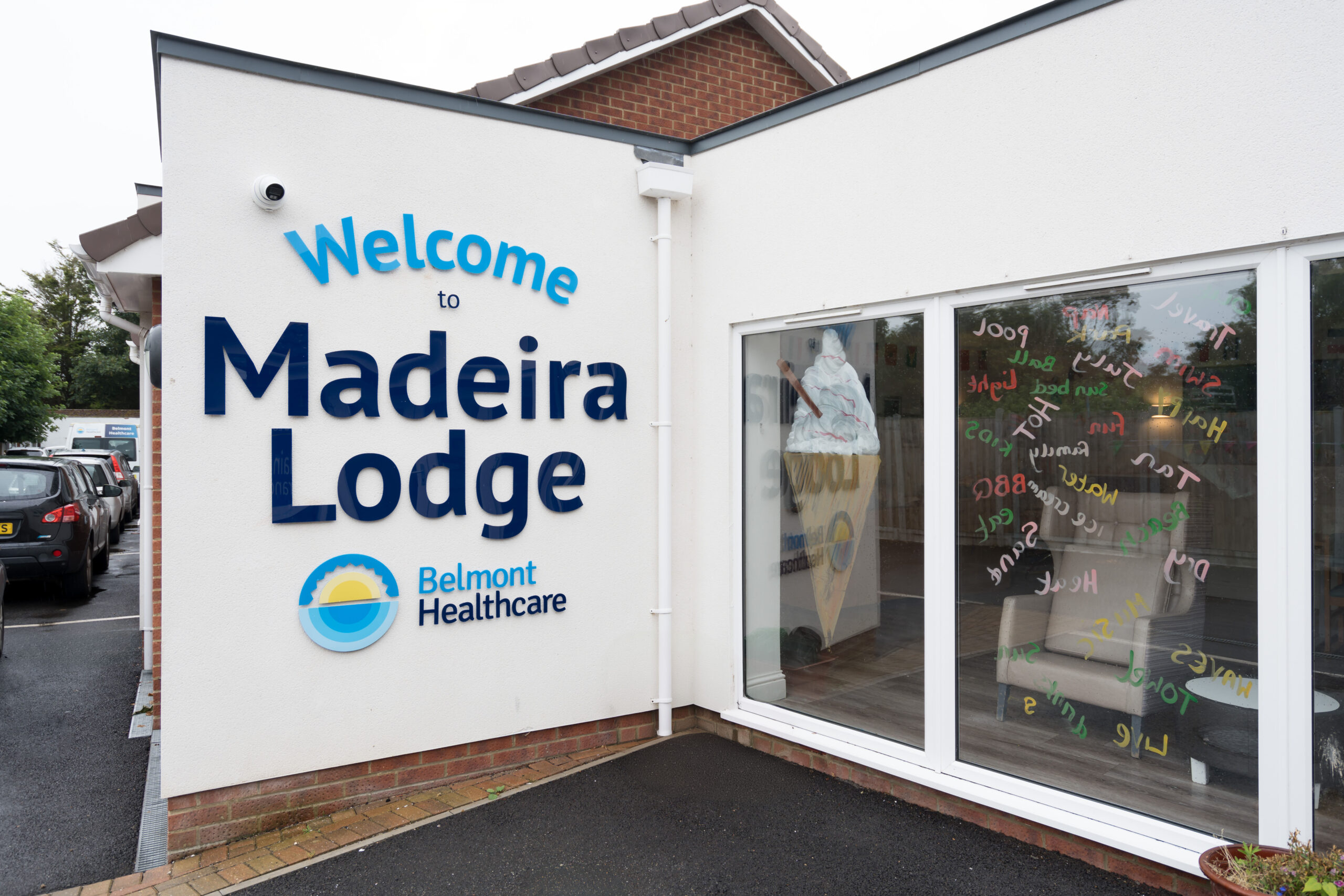 Outside of the Madeira Lodge Care Home