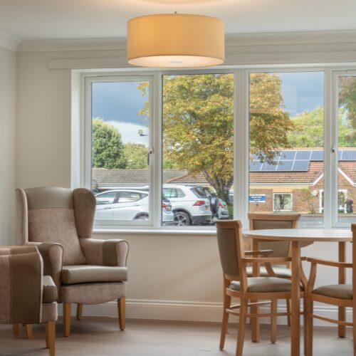 One of our peaceful sitting areas at Wombwell Care Home